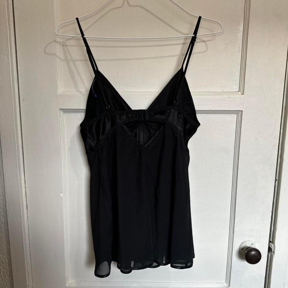Vintage Cinema Etoile babydoll slip in classic black. - Picture 2 of 3